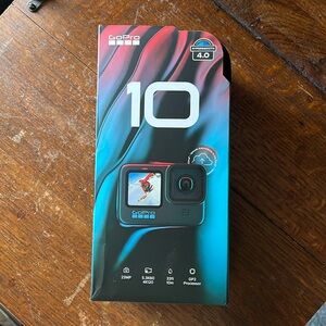 BRAND NEW GoPro 10, with case and accessories. Never Used before.